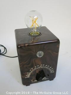 One of a Kind "Up-Cycled" Art Deco/Mid-Century Metronome Turned Into Lamp (Edison style bulb not included)