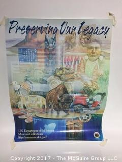 "Preserving Our Legacy"; U.S. Dept. of the Interior; poster 