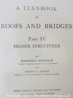 Book Title: "Roofs and Bridges -Part 4: Higher Structures" by John Wiley and Sons; from the personal library of John C. Olcott 