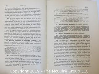 Academic Book Title: "Contracts in Engineering" by Tucker; second edition, published by McGraw Hill; 1922