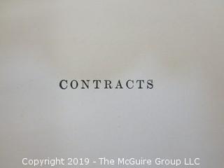 Academic Book Title: "Contracts in Engineering" by Tucker; second edition, published by McGraw Hill; 1922