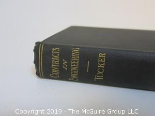 Academic Book Title: "Contracts in Engineering" by Tucker; second edition, published by McGraw Hill; 1922