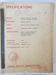 Construction Standards: "General Services Specifications; 1958