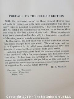 Academic Book Title: "Advanced Laboratory Practice in Electricity and Magnetism" by Terry; second edition; 1929; from the personal library of Margaret E. Thompson 