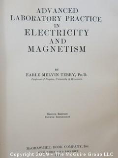 Academic Book Title: "Advanced Laboratory Practice in Electricity and Magnetism" by Terry; second edition; 1929; from the personal library of Margaret E. Thompson 