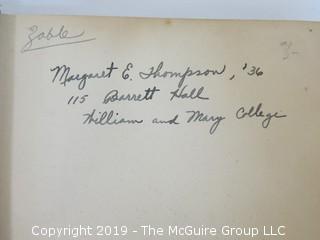 Academic Book Title: "Advanced Laboratory Practice in Electricity and Magnetism" by Terry; second edition; 1929; from the personal library of Margaret E. Thompson 