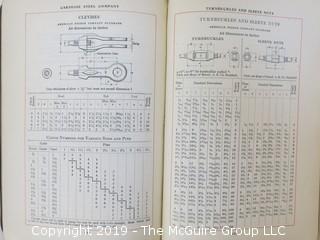 Academic Book Title: "Pocket Companion for Engineers, Architects and Builders"; Carnegie Steel; 1921 