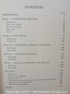 Academic Book Title: "Plane Geometry" by Wentworth and Smith; published by Ginn and Co.