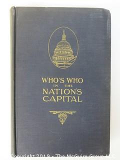 Book Title: Who's Who in The Nations Capital"; 1924