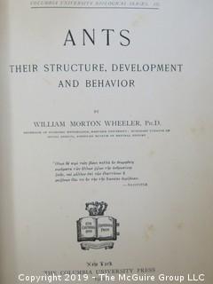 Book Title:"Ants: Their Structure, Development and Behavior" by William Morton Wheeler; Columbia University Press, 1910