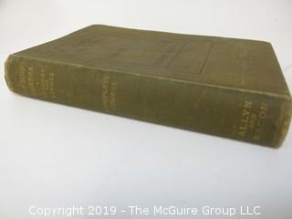 Academic Book Title: "High School Algebra"by Slaught and Lennes; 1908; by Allyn and Bacon 