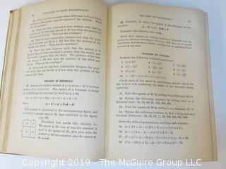 Academic Book Title: "High School Algebra"by Slaught and Lennes; 1908; by Allyn and Bacon 