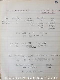 Leheigh University academic notebook of John Olcott, Civil Engineer; 1922