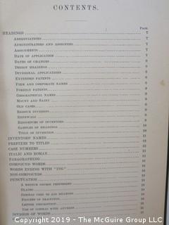 Reference Book Title: "Rules Governing the Printing of Specifications"; 1887, Government Printing Office