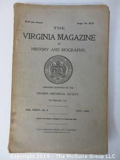 35 Volumes of the Virginia Historical Society; 1920's - 1950's