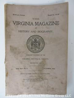 35 Volumes of the Virginia Historical Society; 1920's - 1950's