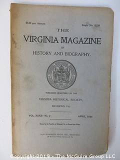 35 Volumes of the Virginia Historical Society; 1920's - 1950's