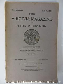 35 Volumes of the Virginia Historical Society; 1920's - 1950's