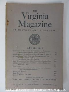 35 Volumes of the Virginia Historical Society; 1920's - 1950's