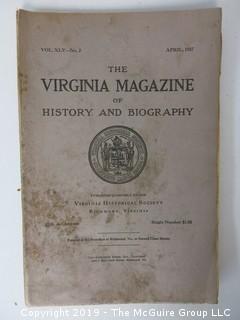 35 Volumes of the Virginia Historical Society; 1920's - 1950's