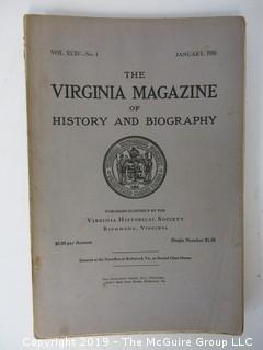 35 Volumes of the Virginia Historical Society; 1920's - 1950's