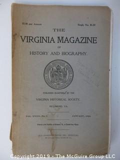 35 Volumes of the Virginia Historical Society; 1920's - 1950's