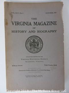 35 Volumes of the Virginia Historical Society; 1920's - 1950's