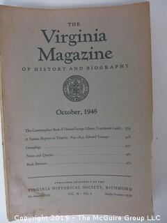 35 Volumes of the Virginia Historical Society; 1920's - 1950's