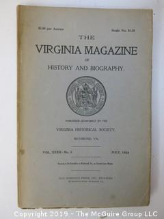 35 Volumes of the Virginia Historical Society; 1920's - 1950's