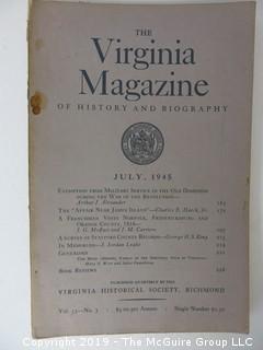 35 Volumes of the Virginia Historical Society; 1920's - 1950's