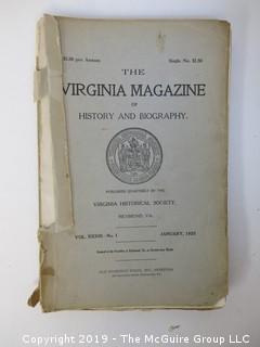 35 Volumes of the Virginia Historical Society; 1920's - 1950's