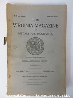 35 Volumes of the Virginia Historical Society; 1920's - 1950's