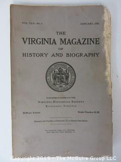 35 Volumes of the Virginia Historical Society; 1920's - 1950's