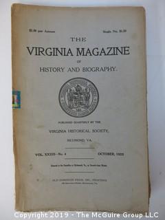 35 Volumes of the Virginia Historical Society; 1920's - 1950's