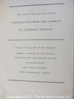 Book Title: "The Forty Days of Musa Dagh" by Franz Werful; 1934; pub by Viking