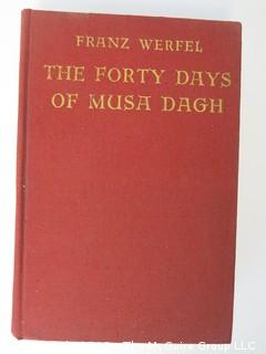 Book Title: "The Forty Days of Musa Dagh" by Franz Werful; 1934; pub by Viking