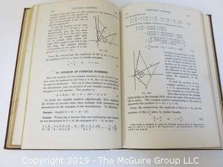 Academic Book Title: "College Algebra" by The Committee on College Algebra; 1956; published by Pitman and Sons. 