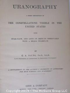 Academic Book Title: "Uranography: The Constellations Visible in the United States" by Charles A. Young; 1897; Ginn and Co. 