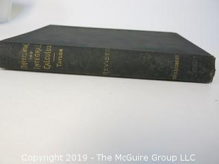 Academic Book Title: "Elements of the Differential and Integral Calculus" by Taylor, Colgate University; 1902; Revised Edition; pub by Ginn and Co.