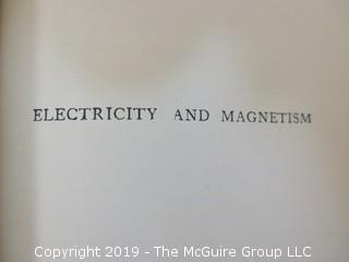 Academic Book Title: "Electricity and Magnetism for Advanced Students" by Starling; 1934; published by Longmans, Green and Co. 