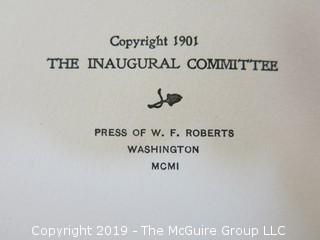 1901 Inaugural Souvenir Book