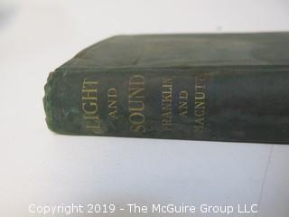 Academic Book Title: "Light and Sound", by Franklin and MacNutt; 1909; pub by Constable and Co.