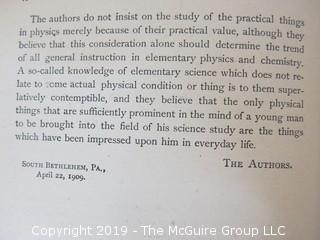 Academic Book Title: "Light and Sound", by Franklin and MacNutt; 1909; pub by Constable and Co.