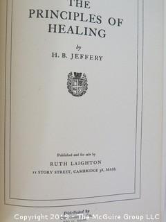 Book Title: "The Principles of Healing" by H.B. Jeffrey; third edition; pub by Ruth Laighton; 1939