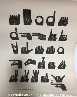 "The Manual Alphabet" ; poster 