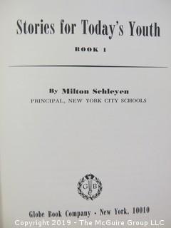 Book Title: "Stories For Today's Youth" by Milton Schleyen; Book 1; 1965 Edition; 