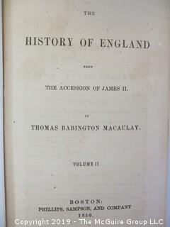 Book Title: "The History of England: Vol. II"