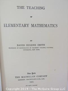 Academic Book Title: "The Teaching of Elementary Mathematics" by Smith; 1903; pub by The MacMillan Co.