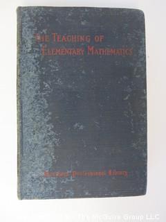 Academic Book Title: "The Teaching of Elementary Mathematics" by Smith; 1903; pub by The MacMillan Co.