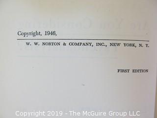 Academic Book Title: "Are You Considering Psychoanalysis" by Horney; copyright 1946; pub by Norton and Co.